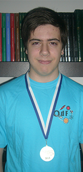 Olimpadas da Fsica 2015: Rodrigo Alves  medalha de prata
